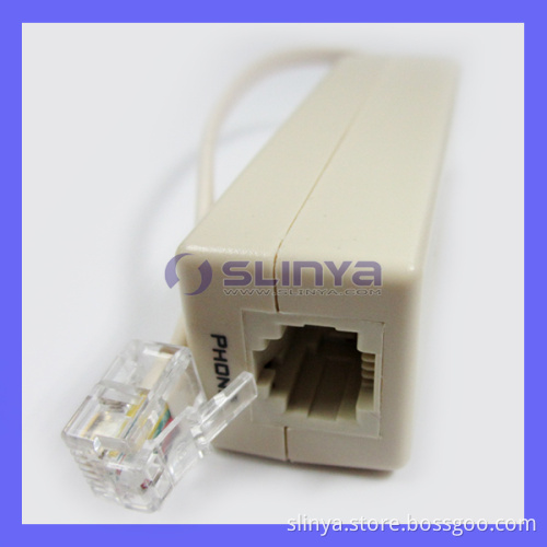 DSL ADSL Single Phone Line Inline Noise Filter (single port)